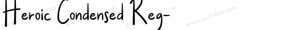 Heroic Condensed Reg字体转换